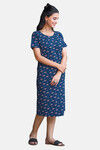 Sweetmoon Long T Shirt Nightdress - Blue — thumbnail 4